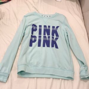 Mint Green PINK Pullover Sweatshirt